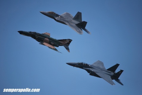 F-4, F-22 and F-15E all with highly swept, low aspect ratio wings.